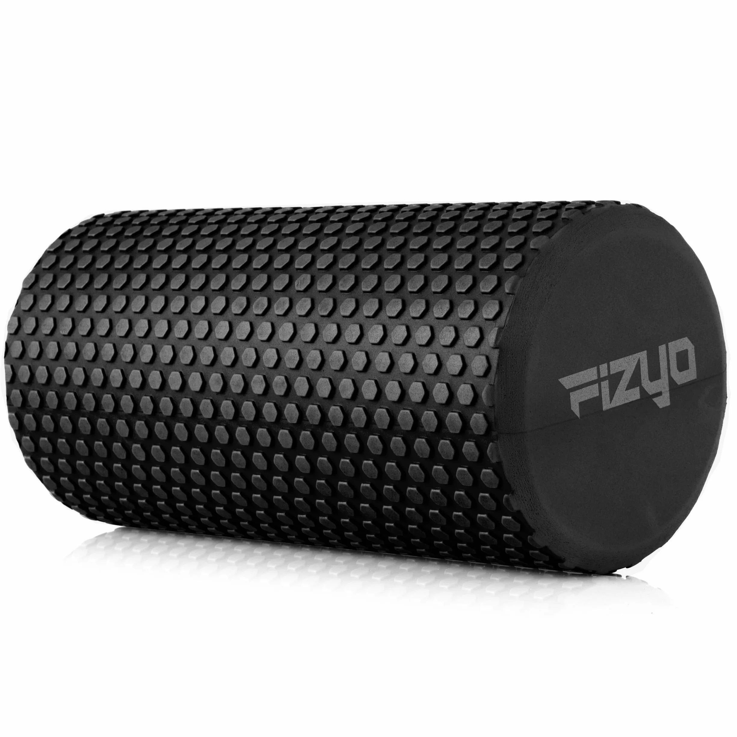 Fizyo Wałek do Masażu – Roller Piankowy EVA do Jogi, Pilatesu, Fitness i Rehabilitacji, Regeneracja Mięśni, Masaż Pleców i Powięzi, Czarny, 30x15 cm
