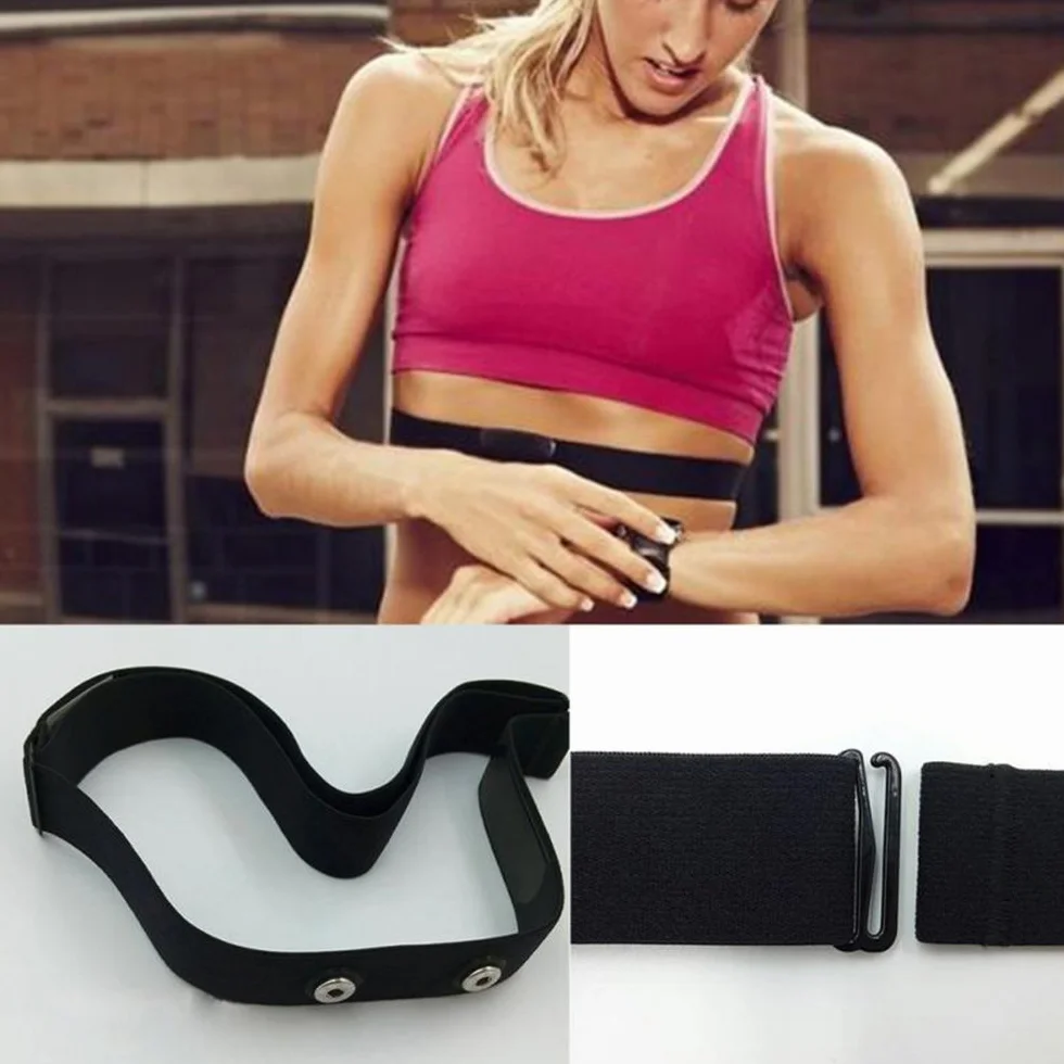 Sportowy elastyczny pasek biodrowy regulowany pulsometr wsparcie klatki piersiowej sprzęt fitness dla Garmin Wahoo, CooSpo oryginalny pasek HRM