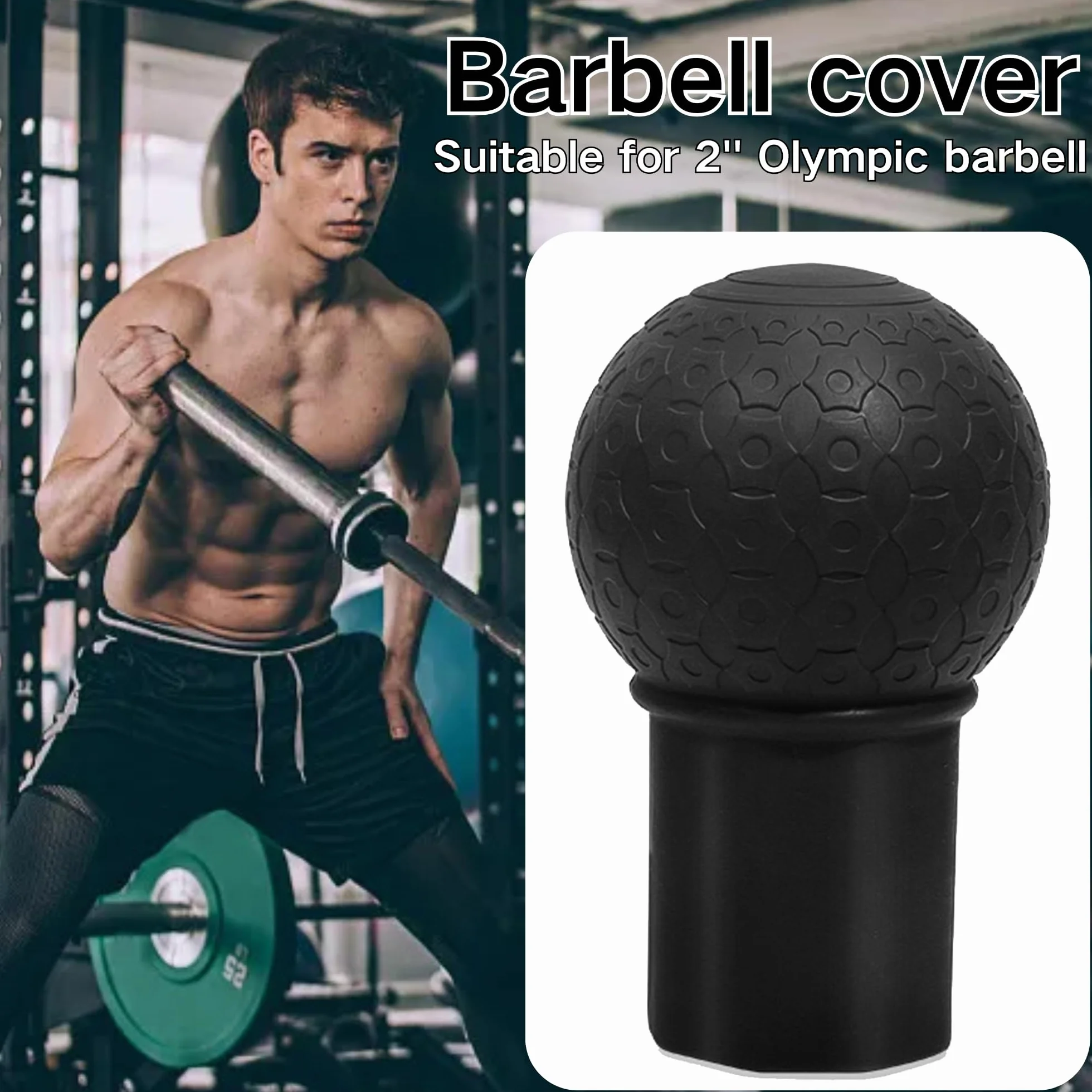 SUQ Landmine Attachment pasuje do 2" Olympia Bars, 360° obrotowy Barbell Bomb, guma, wytrzymała i łatwa w obsłudze, do Press Row, rotacji, Split Squat, Deadlift Bar