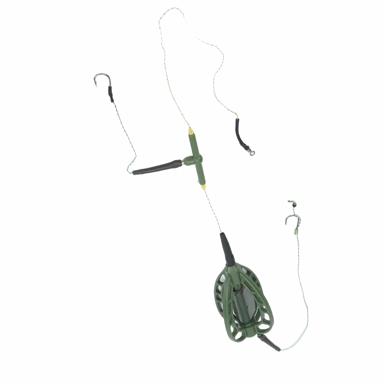 2 Szt. Zestaw Podajników Wędkarskich Długa Linia Urządzenie do Zagnieżdżania Karpia Zestaw Wędkarski Karp Fishing Bait Feeder