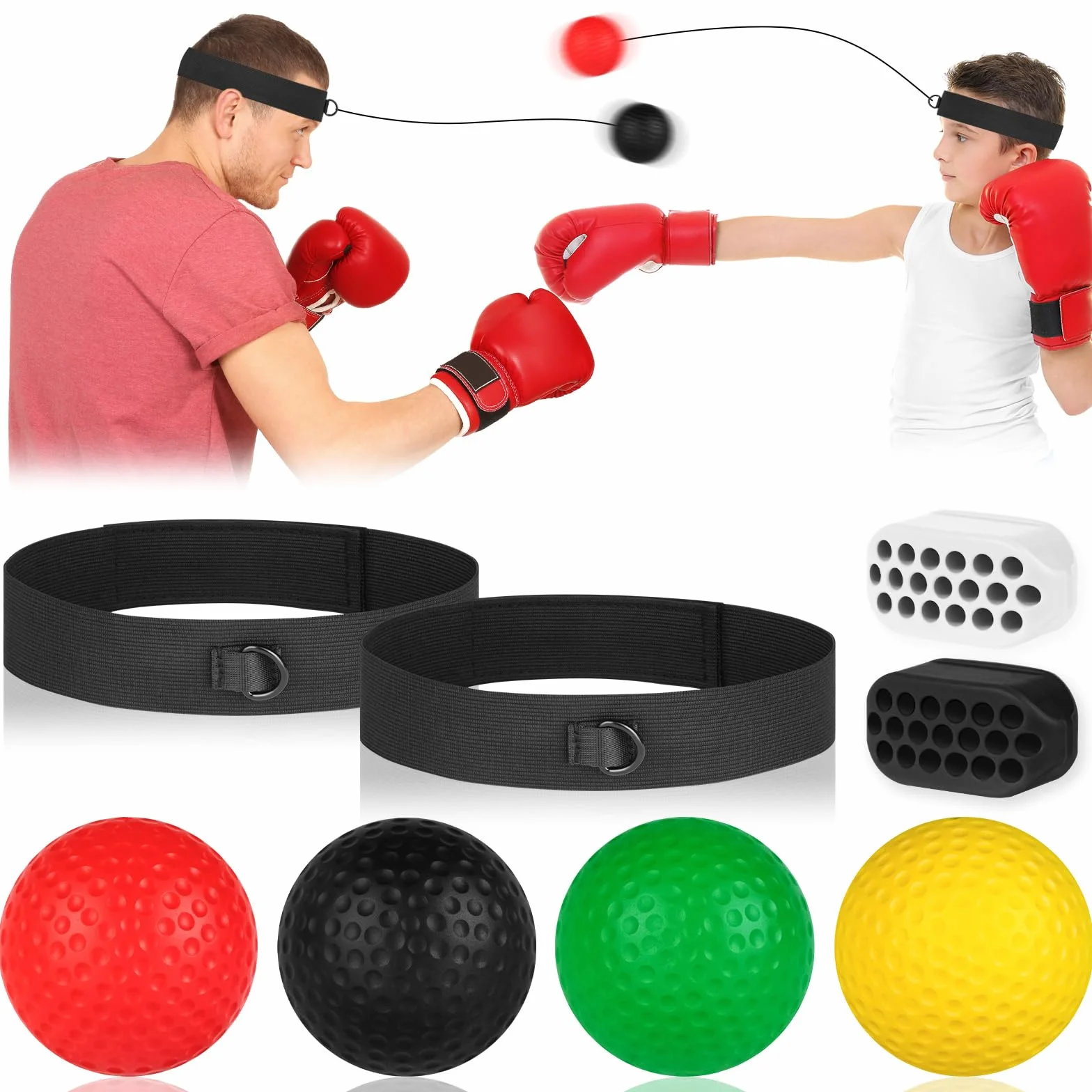 flintronic Reflex piłka bokserska, odbijająca, koordynacja pod oczy sprzęt treningowy do boksu MMA Fitness