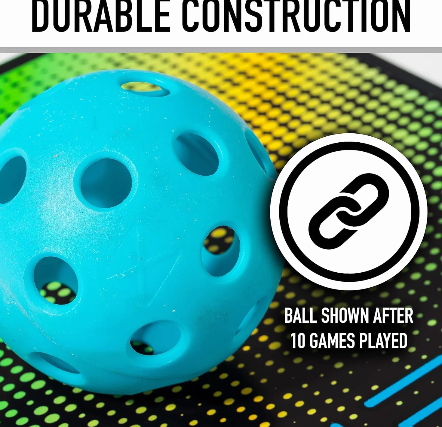 Franklin Sports X-26 Pickleball - Wewnątrz - 3 szt. - Zatwierdzone przez USAPA - niebieskie (52901)