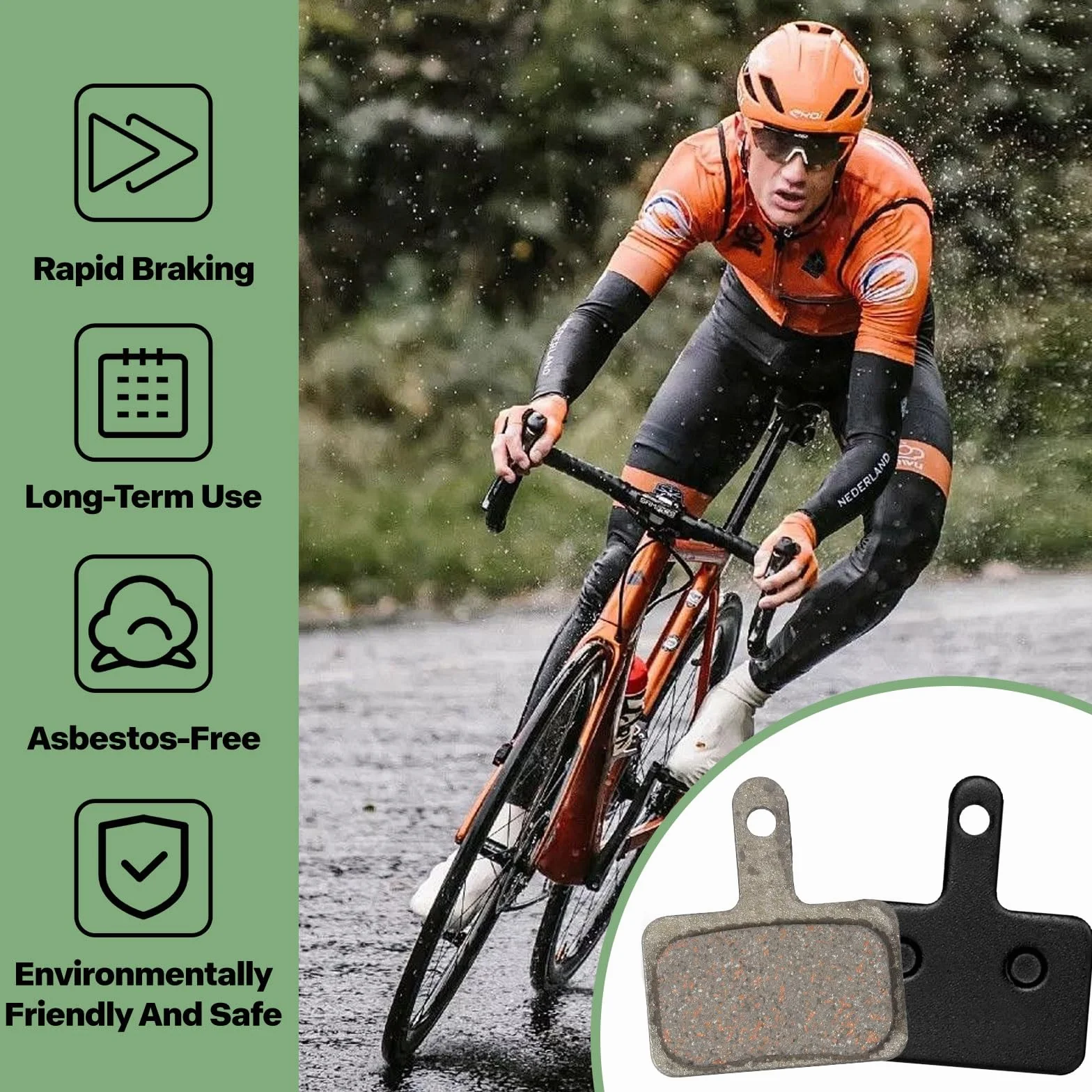 6 sztuk okładzin hamulcowych do roweru, okładziny hamulcowe do Shimano MT500, M575, MT200, T675, T615, półmetaliczne klocki hamulcowe, do rowerów górskich, MTB, Ebike