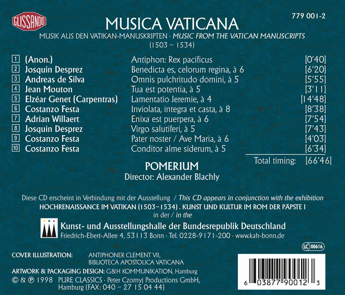 Various Artists Pomerium Musica Vaticana