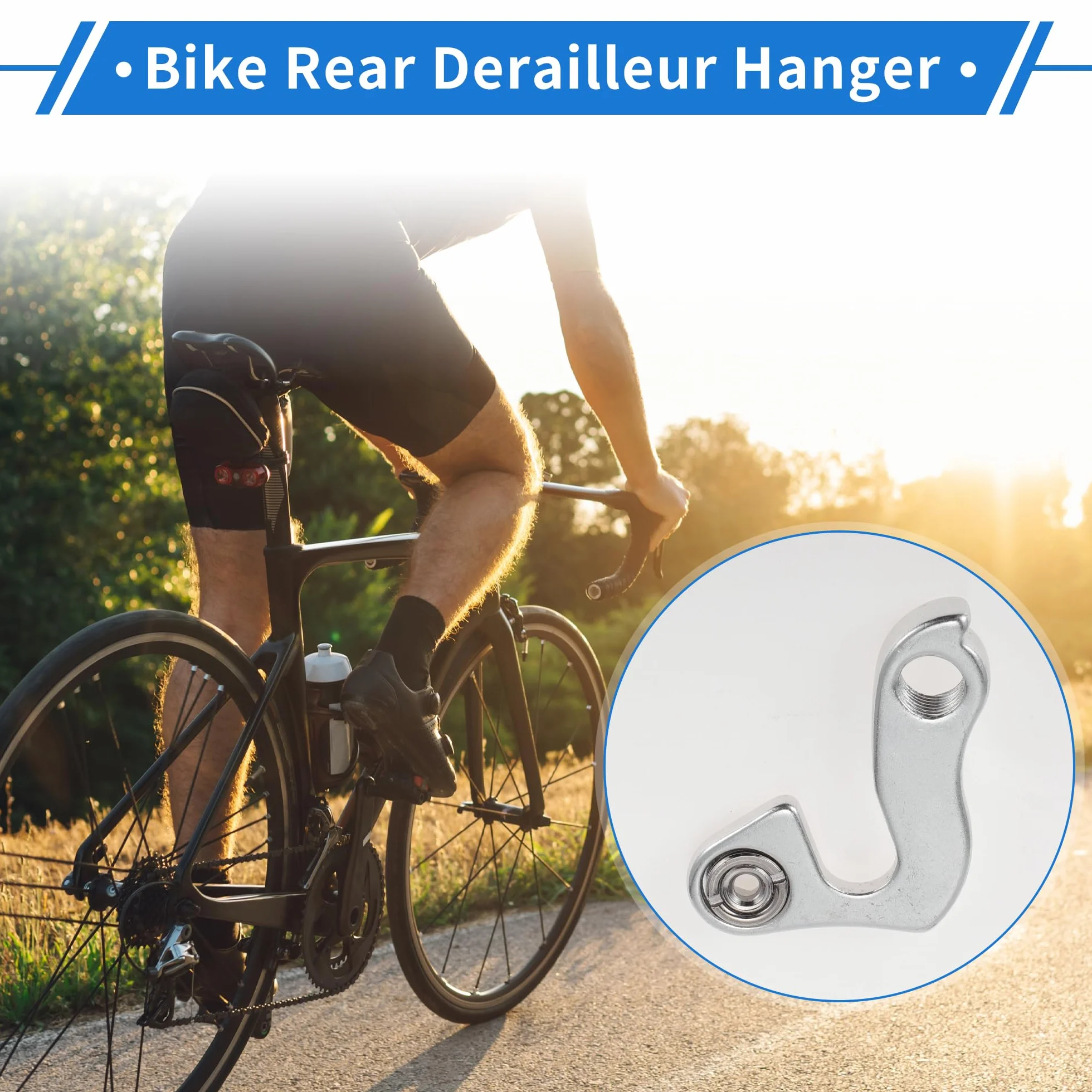 Wieszak na tylną przerzutkę rowerową, stop aluminium, rama mecha, hak ogonowy, adapter do MTB, górskiego, szosowego, roweru, akcesoria rowerowe, typ 3, rozmiar 5,9 cm x 4,1 cm