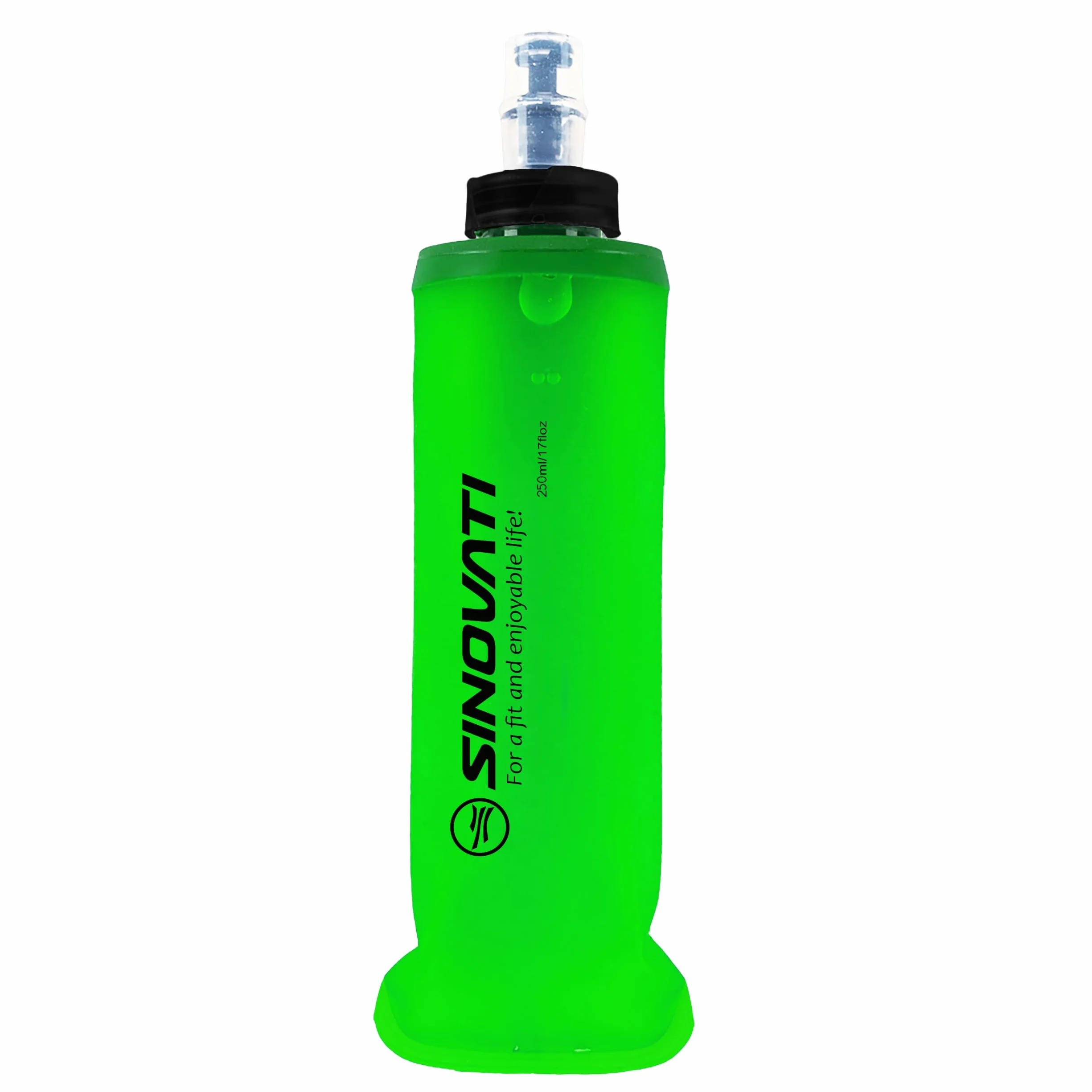 SINOVATI Składane butelki na napoje TPU Soft Flask 250 ml nie zawiera BPA