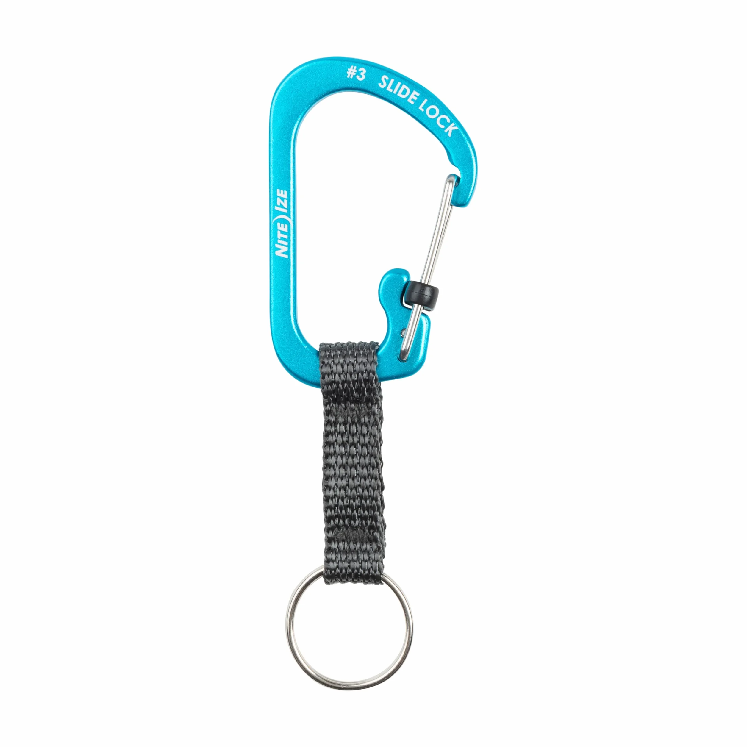 Nite Ize Breloczek do kluczy SlideLock - aluminiowy brelok do kluczy SlideLock - aluminium - niebieski, N/A