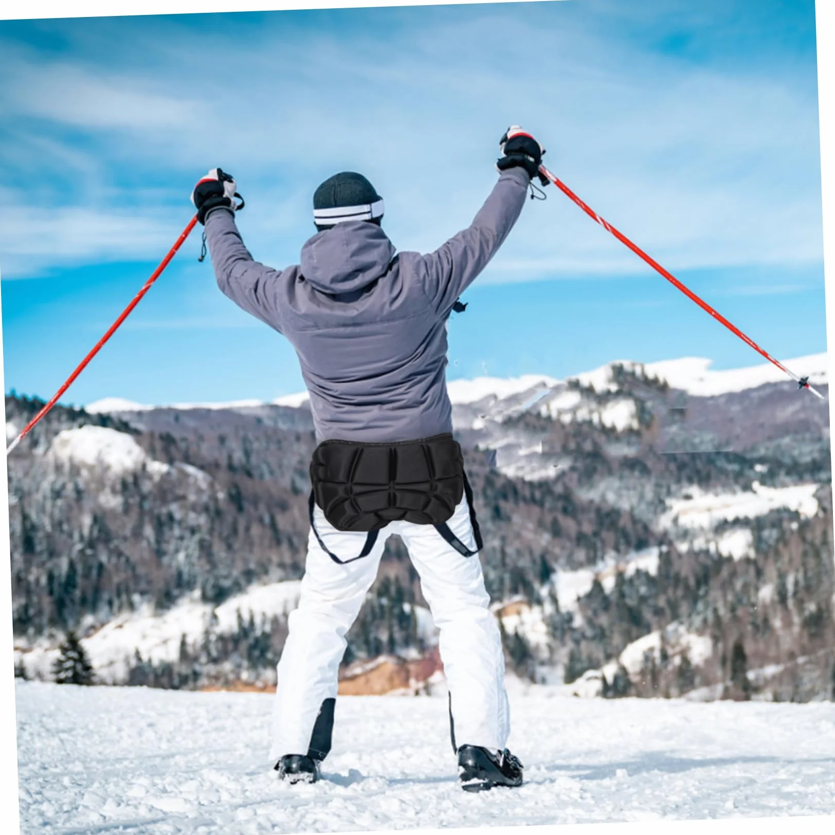 YARNOW Youth Skating Butt Pads Soft Flexible Hip Protection for Teens Ice Skating Roller Skiing Snowboarding Winter Protective Gear