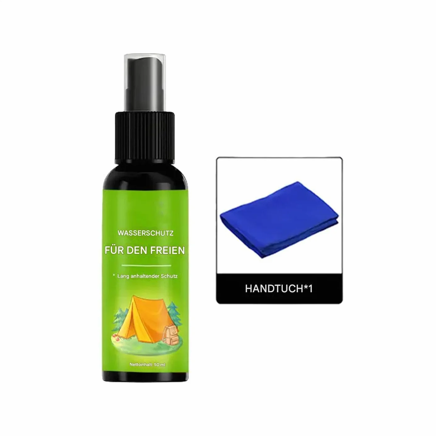 Tent wodoodporny spray – powłoka nano ochronna do sprzętu outdoorowego, patio i na kemping, z szybkoschnącą osłoną hydrofobową, materiałową osłoną do ogrodu, na wędrówki, lawn i w podróż