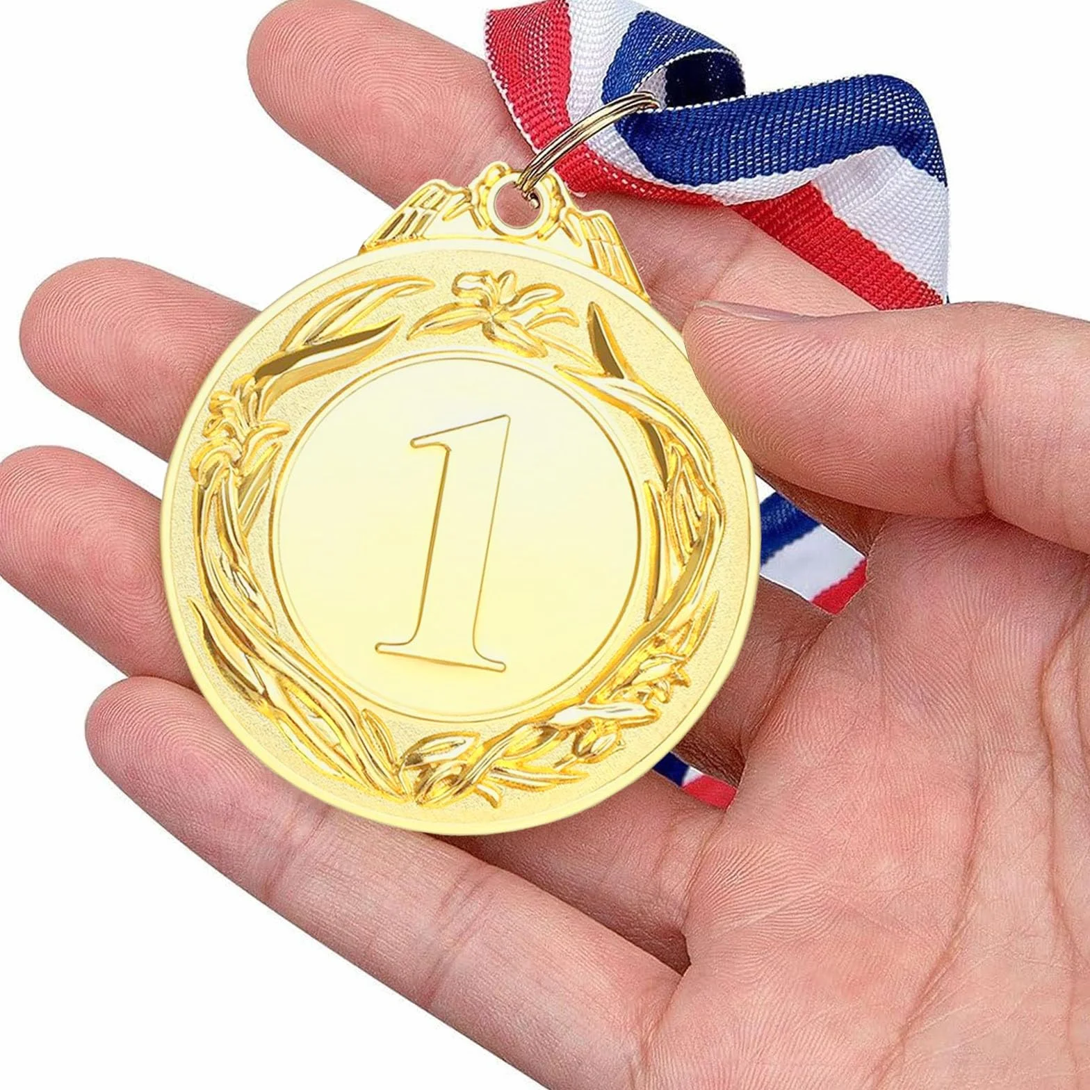 Złoty medal olimpijski z brązowym medalem na szyję, średnica 5,0 cm