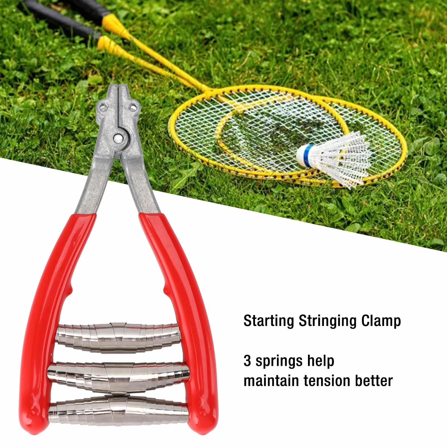Generic Start -Up Smphi, Badminton Racmping Clamping Professional 3 Springty for Badminton Raket