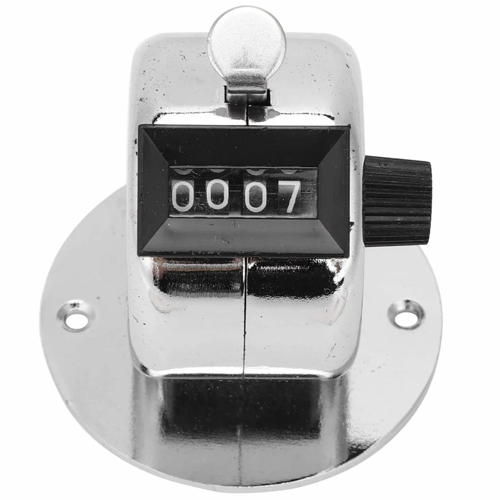 Mechaniczny licznik ręczny, 4-cyfrowy mini licznik ręczny do liczenia