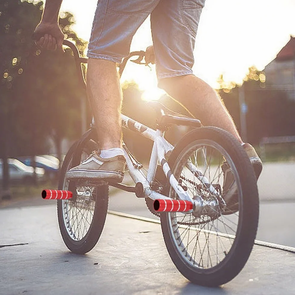 nożny, 2 sztuki, kołki rowerowe, stop aluminium, antypoślizgowe pegi rowerowe, akcesoria BMX dla dorosłych