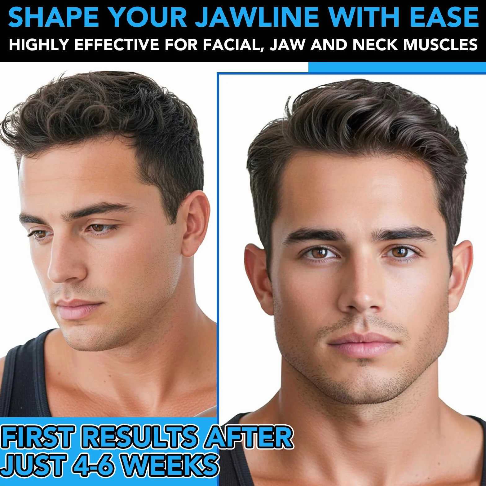 Jawline Trainer przyrząd do treningu szczęk, 3 sztuki, przyrząd do usuwania podwójnego podbródka, jawliner, trening szczękowy i szczękowy, 3 opory do ćwiczeń mięśni twarzy, fitnessu i sportu