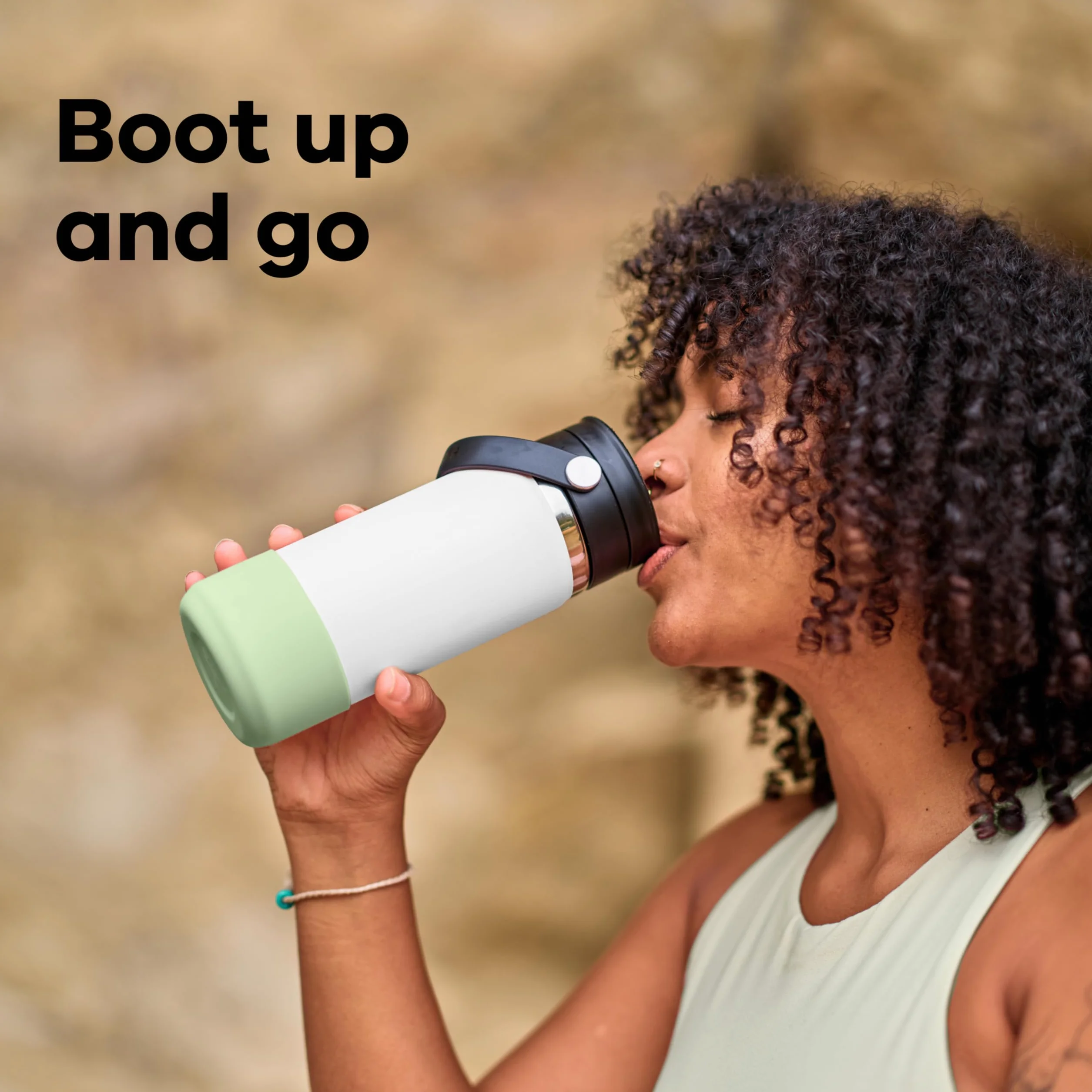 HYDRO FLASK Silikonowe buty Flex Boot - Ochronne silikonowe etui - Antypoślizgowy dolny pokrowiec na butelki 355-710 ml - mały - rafa