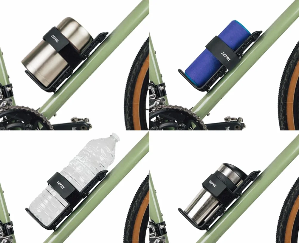 ZEFAL Z Adventure Cage - Rower i MTB Butelka na butelkę - Uniwersalny uchwyt na bidon - Bikepacking uchwyt na butelkę - do wszystkich rodzajów pojemników, czarny, 230x81x94 mm EU