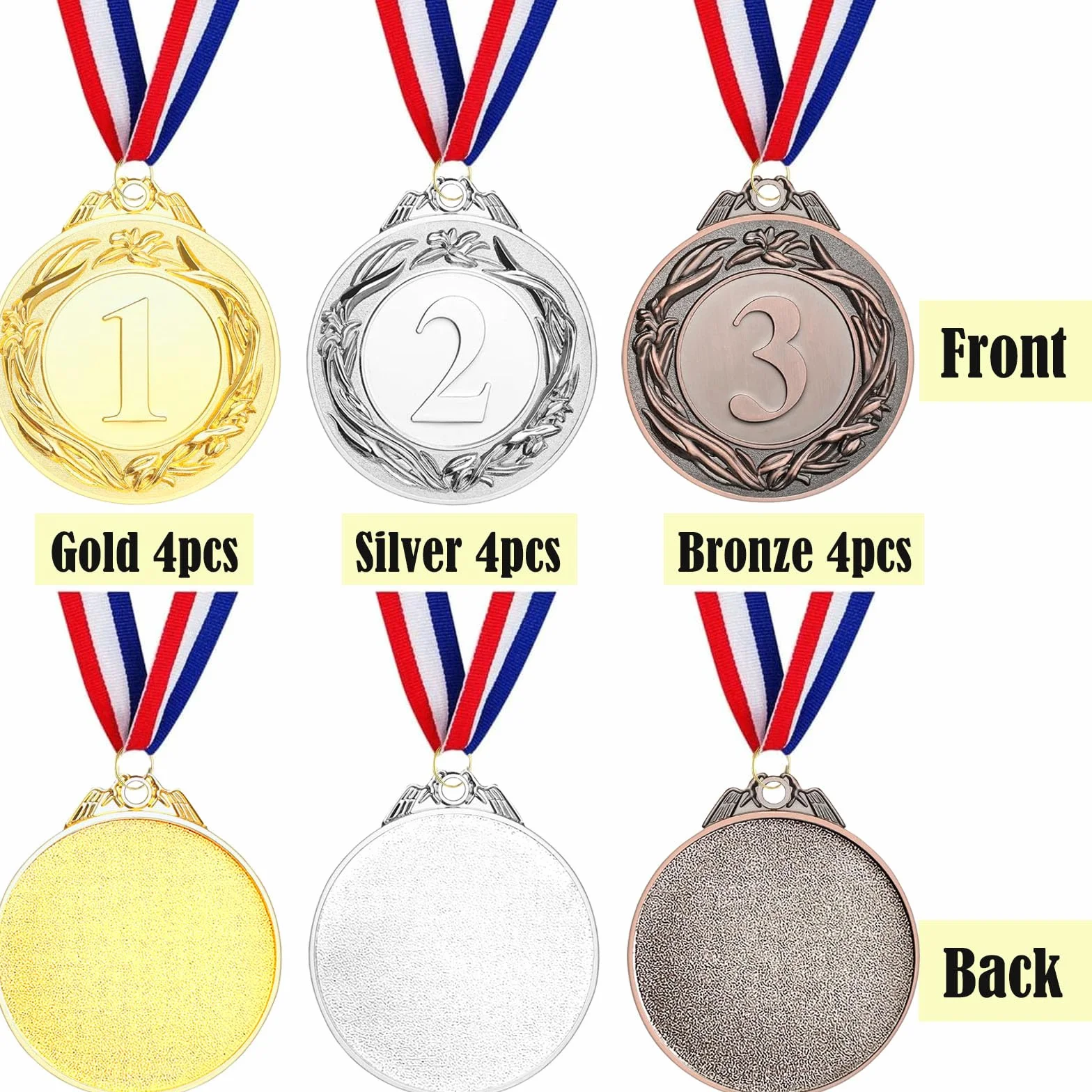 Złoty medal olimpijski z brązowym medalem na szyję, średnica 5,0 cm