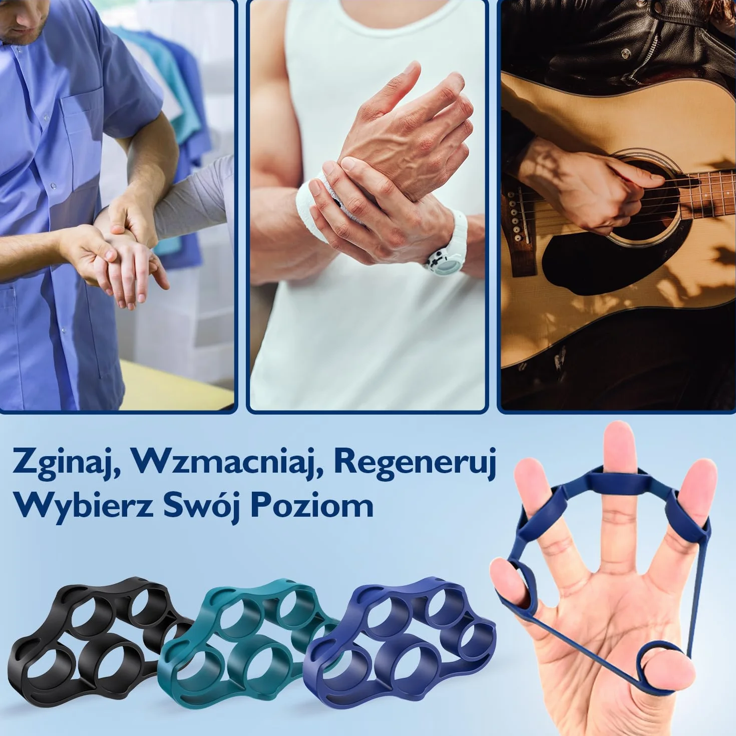 FitBeast Trener siły chwytu 9-częściowy zestaw wzmacniacz przedramienia