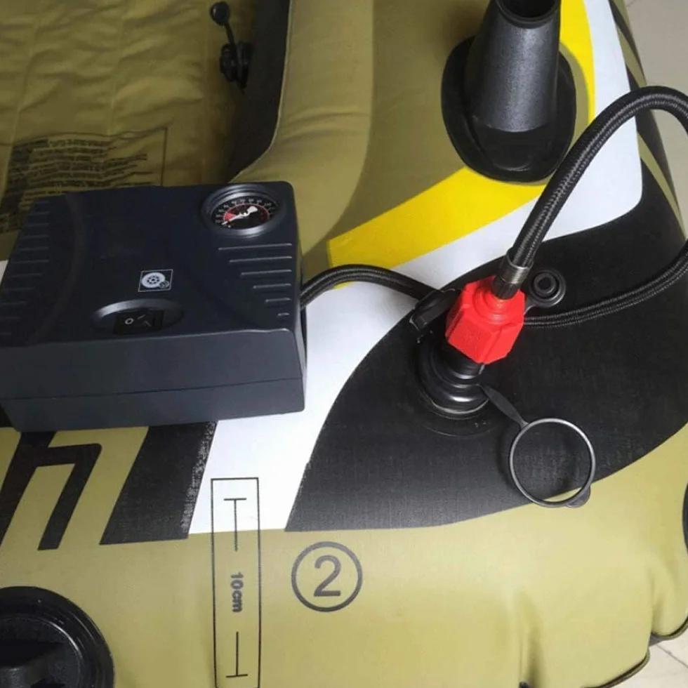 Adapter zaworu powietrznego wielofunkcyjny adapter zaworu Schrader do SUP nadmuchiwanego akcesoria konwerter pompy powietrza do zaworów kajak łódź nadmuchiwana ponton tratwa pompa nożna pompa