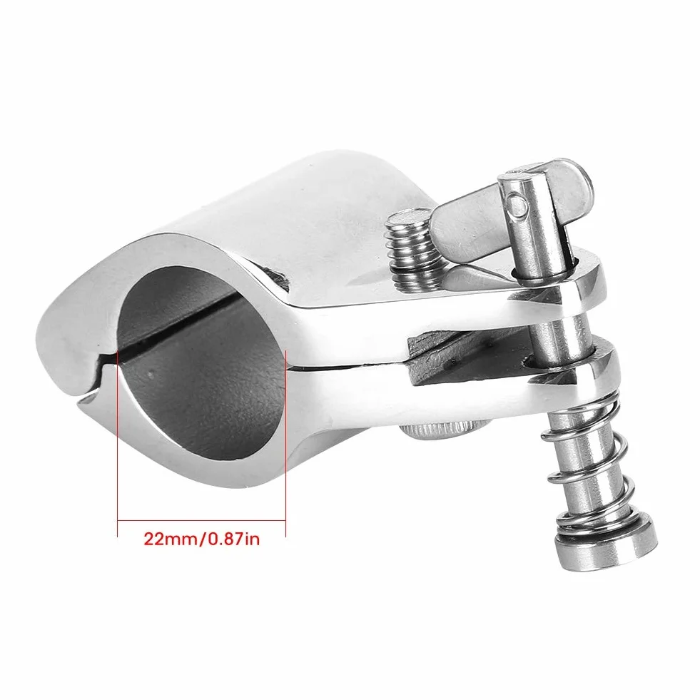 EBTOOLS do wspornika bimini do pneumatycznego 2 sztuki przegubowa łódź górna szczęka suwak ze stali nierdzewnej 316 okucia do sprzętu morskiego końcówka styl Bimini górny zawias wspornik