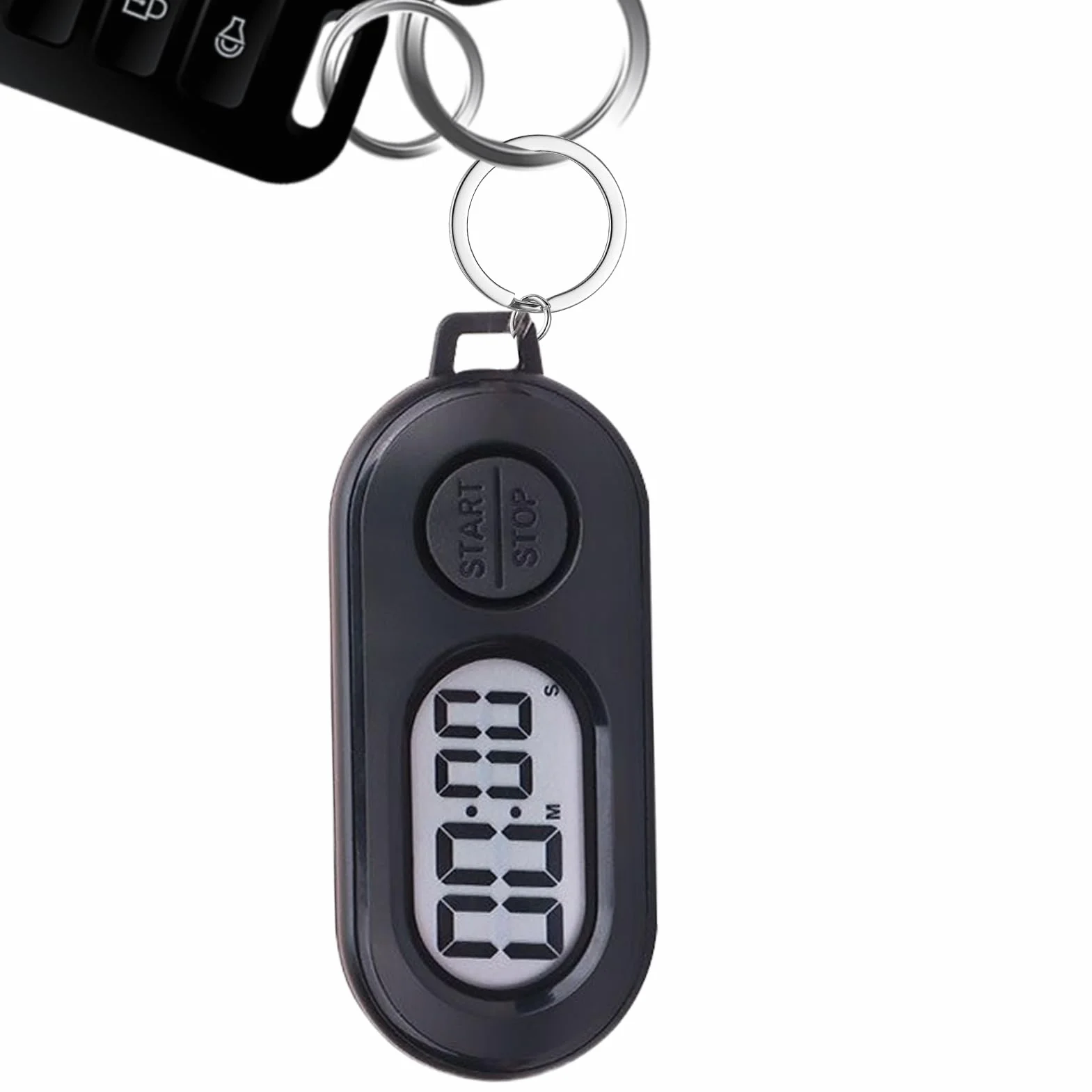 Brelok Stop Timer, przenośny zegarek sportowy, uroczy kompaktowy cyfrowy ekran LCD, licznik timera akcesoria do placu zabaw, klasy, aktywności na świeżym powietrzu