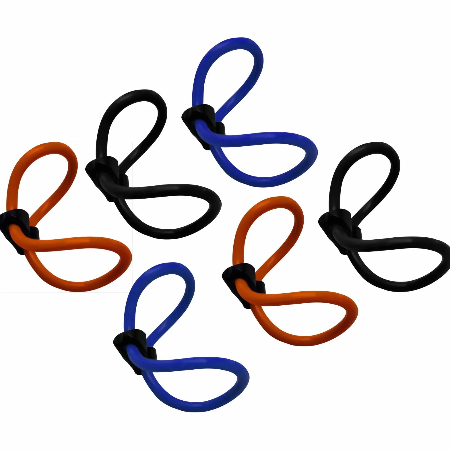 Tatonka Unisex – zestaw silikonowych pasków dla dorosłych, 6 sztuk, różne kolory, 9 cm
