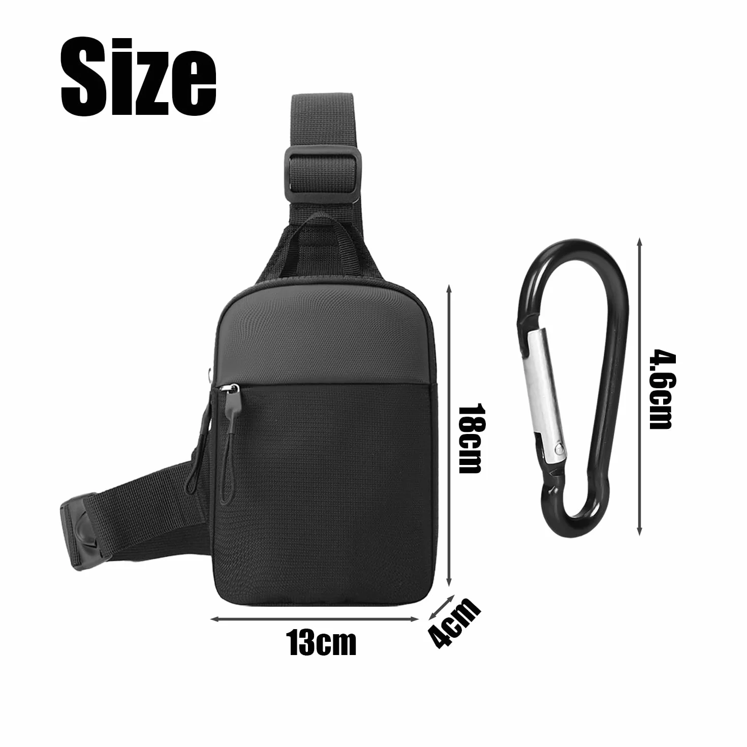 Wodoszczelna torba na klatkę piersiową crossbody sportowa na telefon