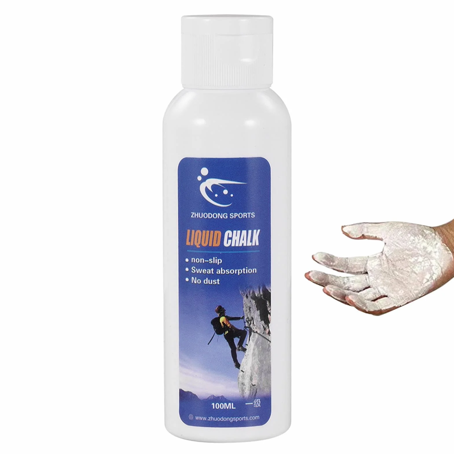 Kreda gimnastyczna 100 ml antypoślizgowy szybkoschnący odporny pot do golfa tańca wspinaczki