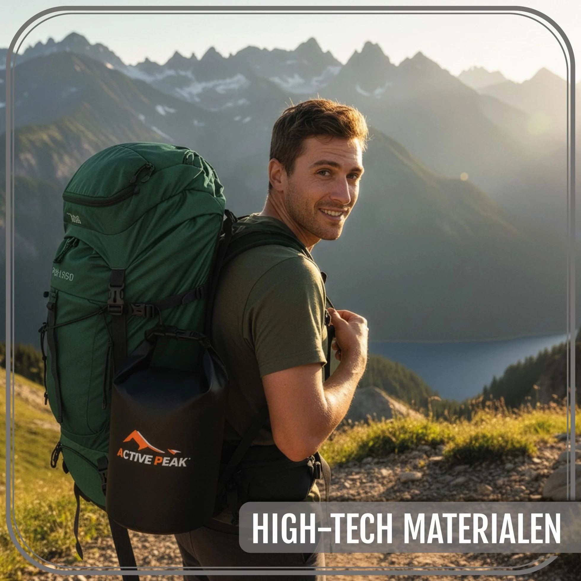 Dry Bag – Wodoodporna torba roll-top 2L 5L 10L 20L – Wytrzymały worek na telefon i klucze – Torba na plażę łódź + etui na smartfon (Czarny, 5 litrów)