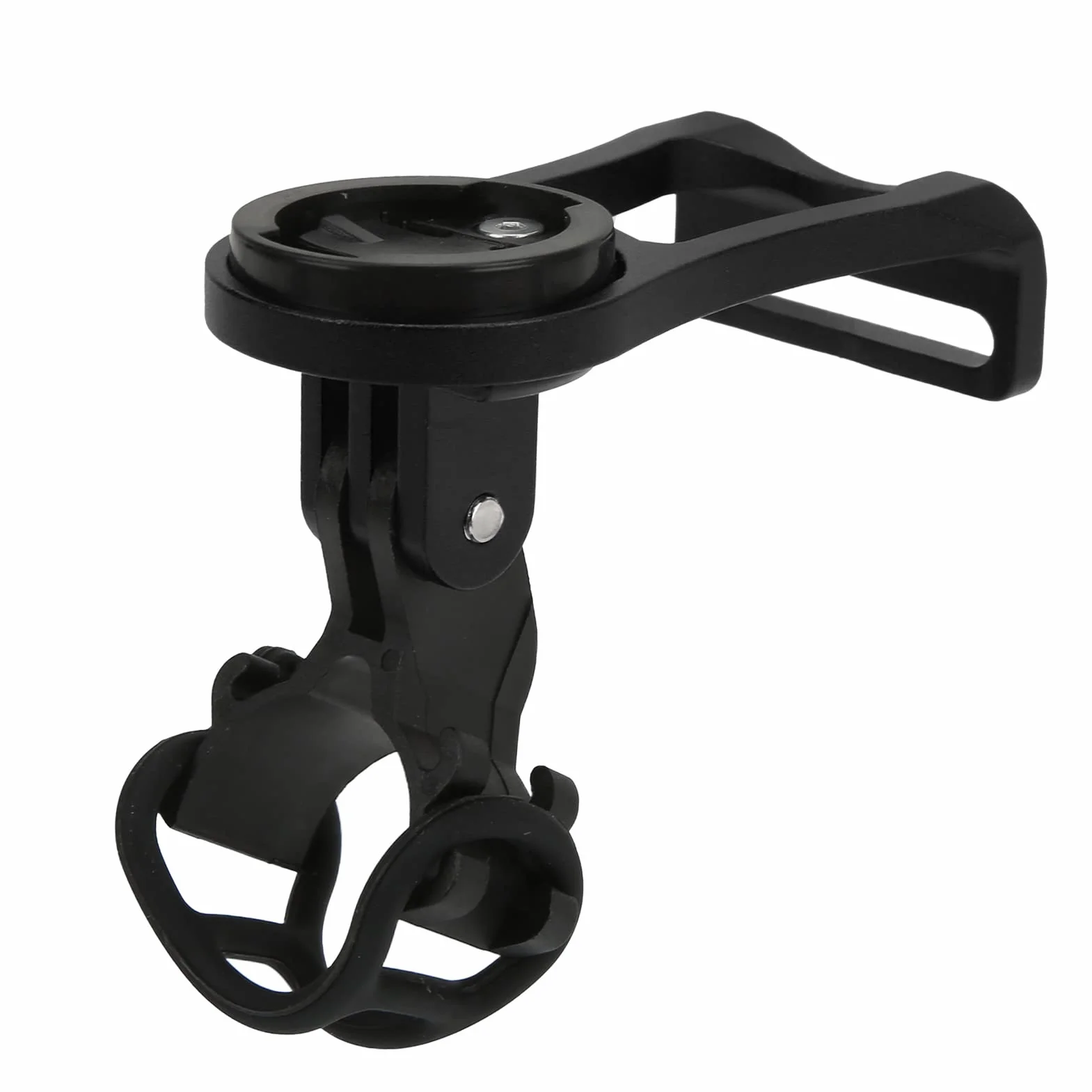 Uchwyt na Komputer Rowerowy Uchwyt GPS na Kamerę rowerową z Korpusem ze Stopu CNC i podwójną blokadą do Komputerów Rowerowych Edge Bryton i Kamer Ruchu (BLACK)