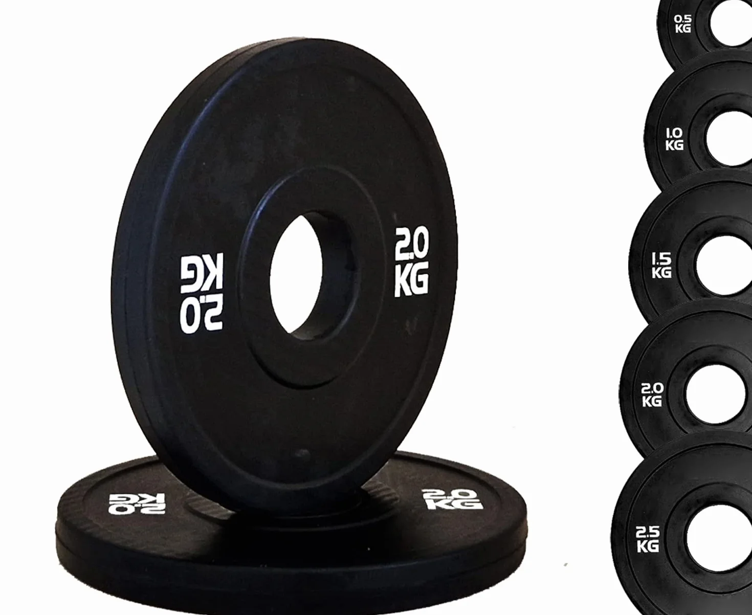 Tarcza Zderzak Micro Obciążenie Total Black Otwór Ø50 mm Do Siłowni I Domu Siłowni 0.5 Do 2.5 kg