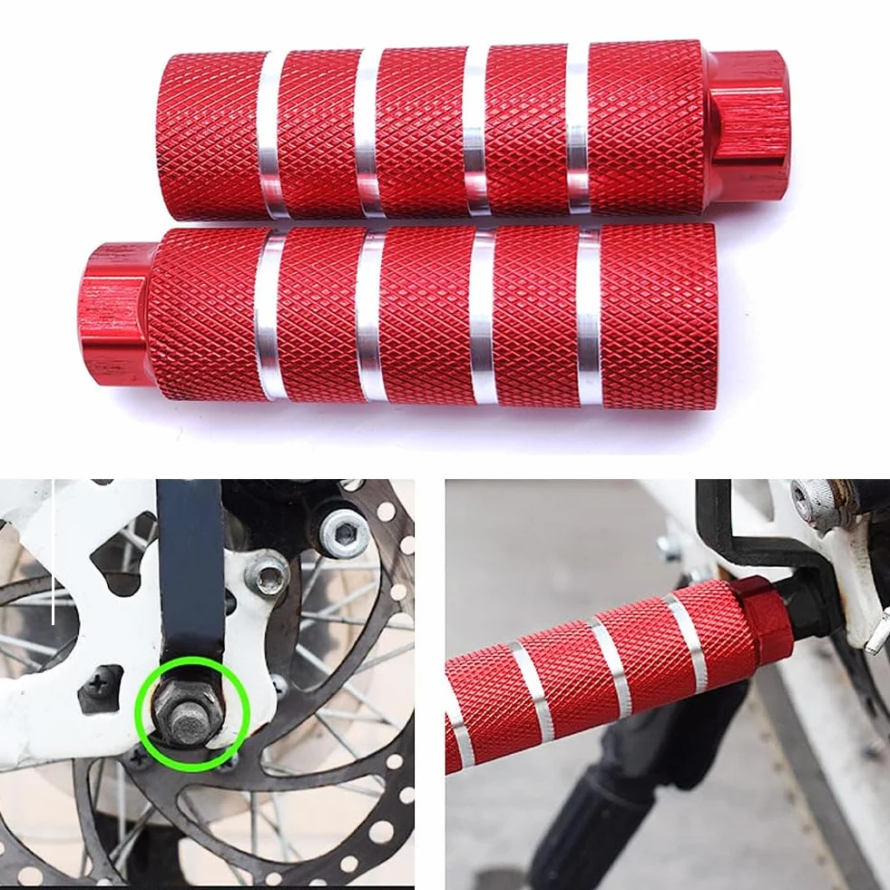 nożny, 2 sztuki, kołki rowerowe, stop aluminium, antypoślizgowe pegi rowerowe, akcesoria BMX dla dorosłych