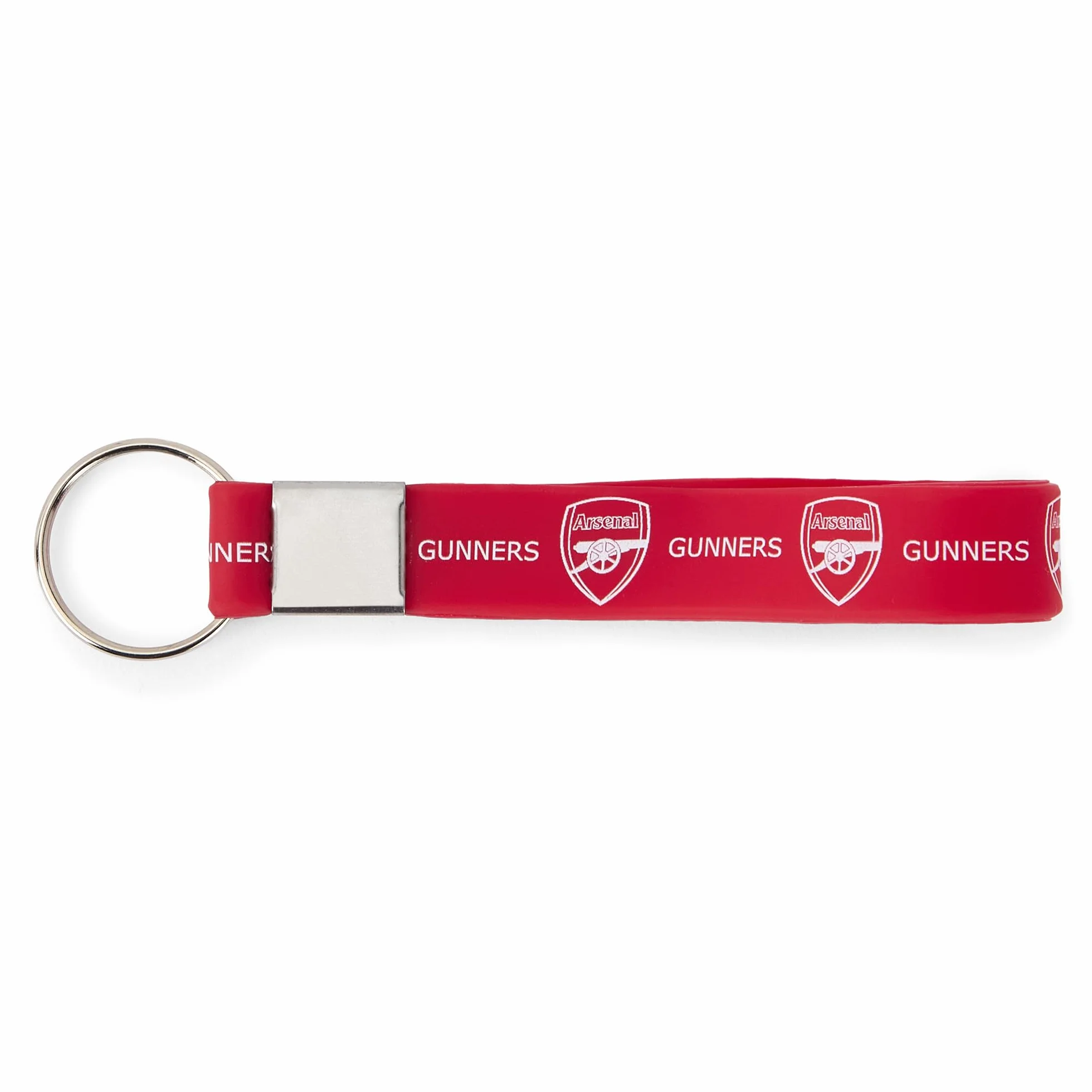 The Gift Scholars Arsenal F.C. Silikonowy brelok do kluczy, oficjalny towar (czerwony i biały) | Akcesoria dla strzelców i fanów