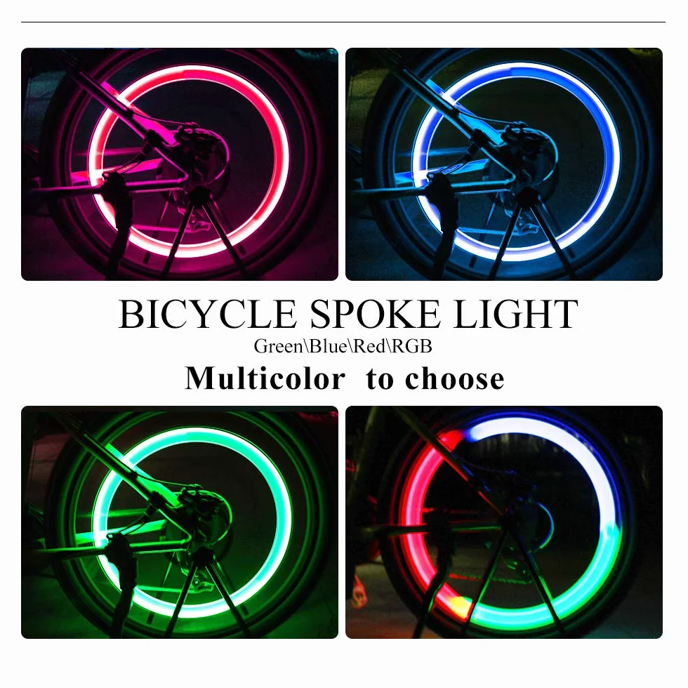 4 światła koła czerwone rowery światła rowerowe wodoodporna lampa led opona rowerowa z 3 trybami kierunkowskazu dla dorosłych rowerów górskich i dzieci
