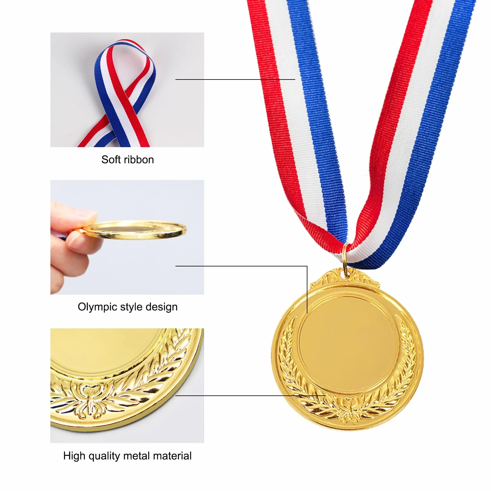 10-częściowe metalowe medale dla dzieci Złote Super medale dla dzieci na zawody sportowe Impreza Ortograficzne pszczoły Dzieci uwielbiają ten medal Złote medale