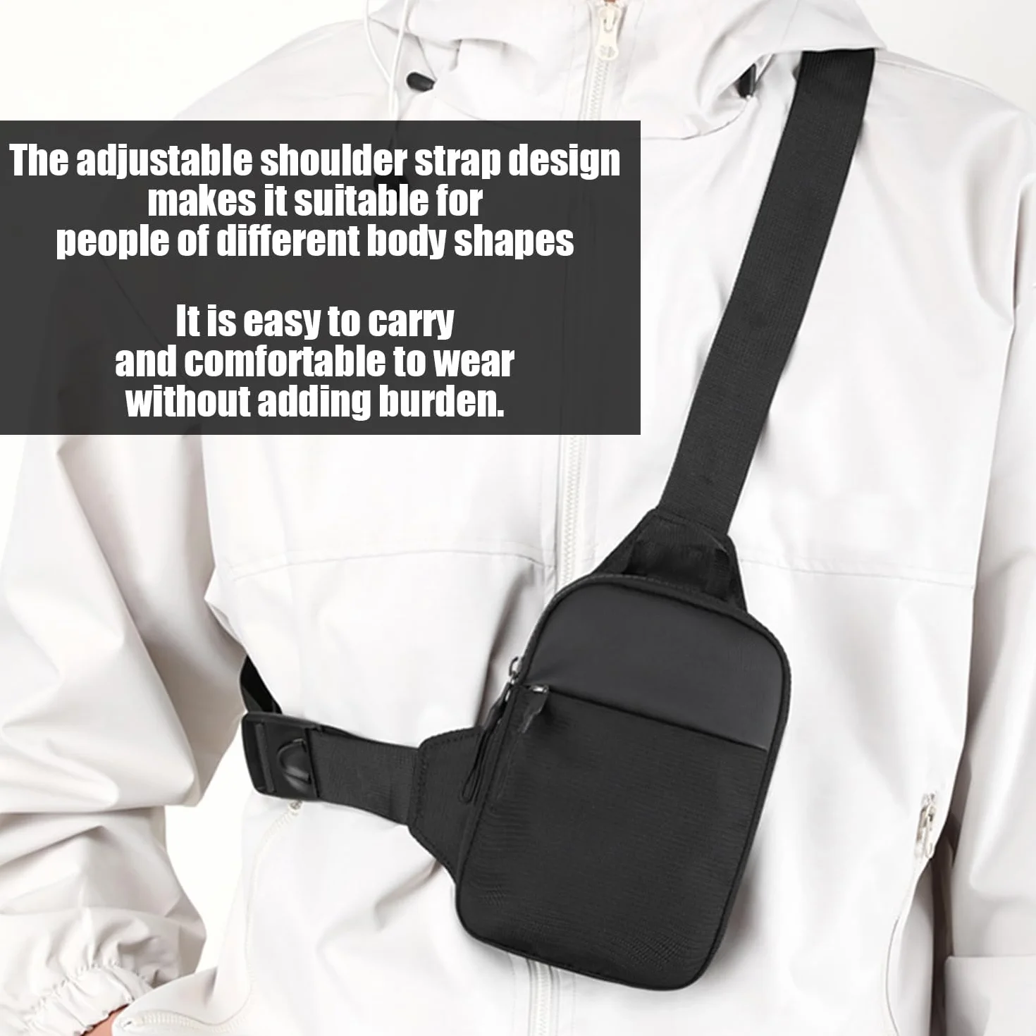 Wodoszczelna torba na klatkę piersiową crossbody sportowa na telefon