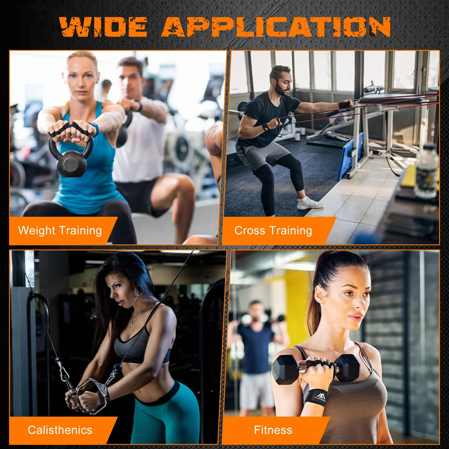 flintronic Rękawice treningowe fitness rozmiar M