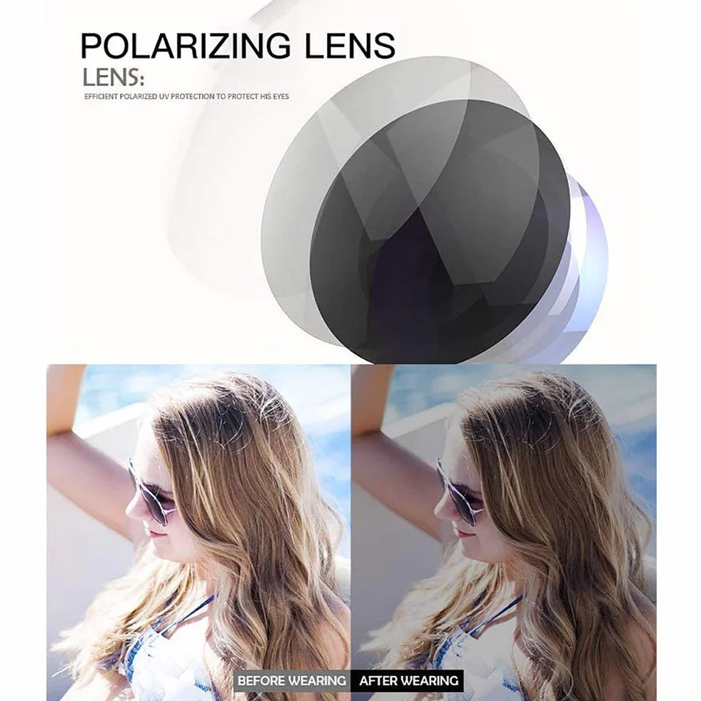 Fotochromowe Okulary Przeciwsłoneczne Męskie Okulary Przeciwsłoneczne z ochroną UV400 Sportowe Okulary Przeciwsłoneczne Okulary Rowerowe (Niebieski)