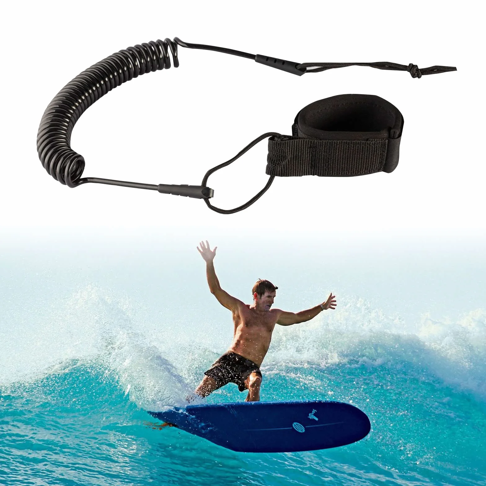 SUP Leash Smycz do Deski Surfingowej 55 x 3000mm