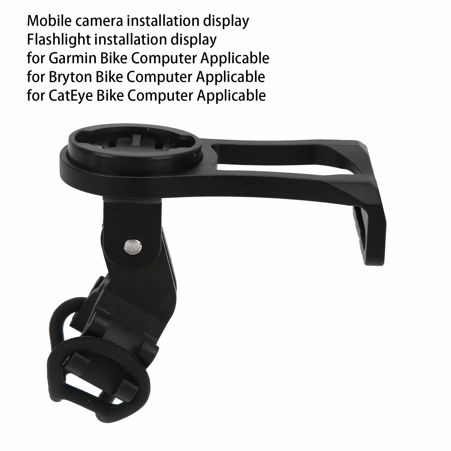 Uchwyt na Komputer Rowerowy Uchwyt GPS na Kamerę rowerową z Korpusem ze Stopu CNC i podwójną blokadą do Komputerów Rowerowych Edge Bryton i Kamer Ruchu (BLACK)