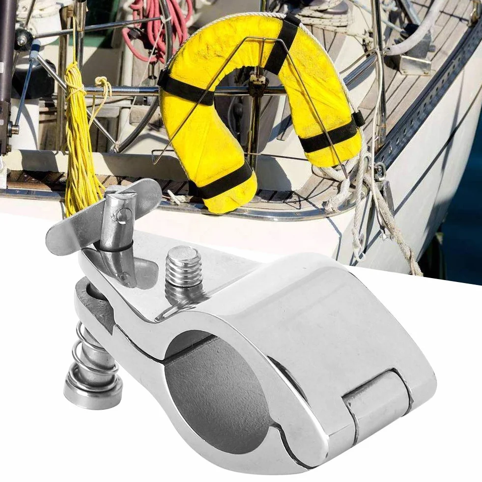 EBTOOLS do wspornika bimini do pneumatycznego 2 sztuki przegubowa łódź górna szczęka suwak ze stali nierdzewnej 316 okucia do sprzętu morskiego końcówka styl Bimini górny zawias wspornik
