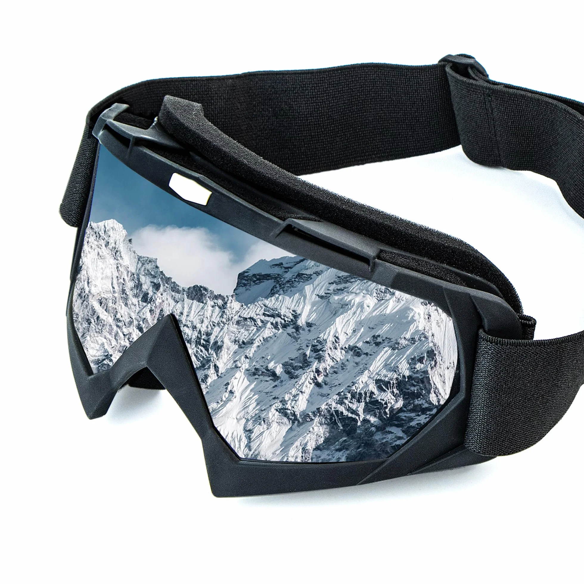 Gogle motocrossowe, gogle narciarskie, snowboardowe, regulowany pasek teleskopowy, gogle crossowe z wyściółką piankową, zarówno dla kobiet, jak i mężczyzn, nadają się do uprawiania sportów na świeżym