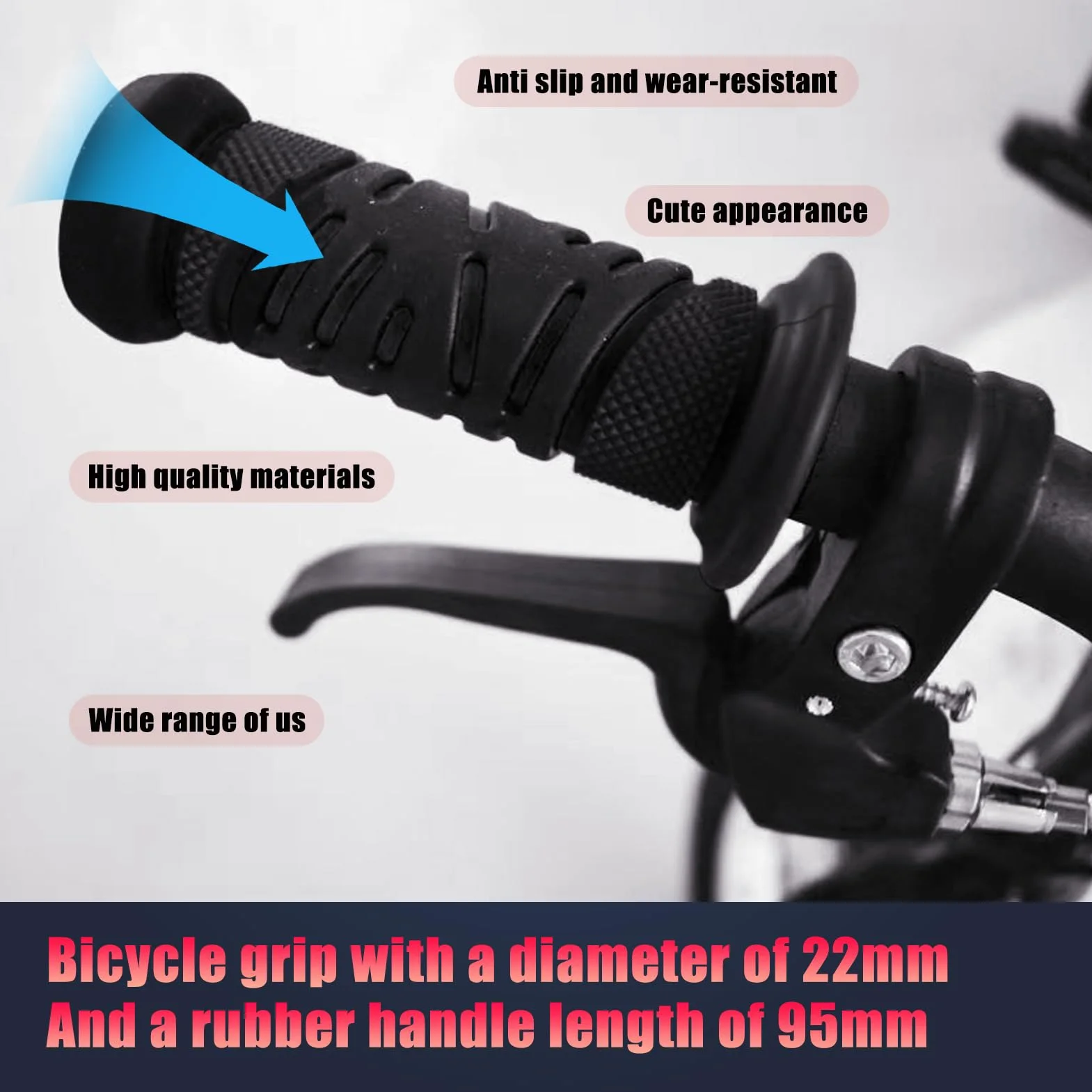 Puky uchwyty do roweru dziecięcego ergonomiczne na kierownicę 22 mm czarne
