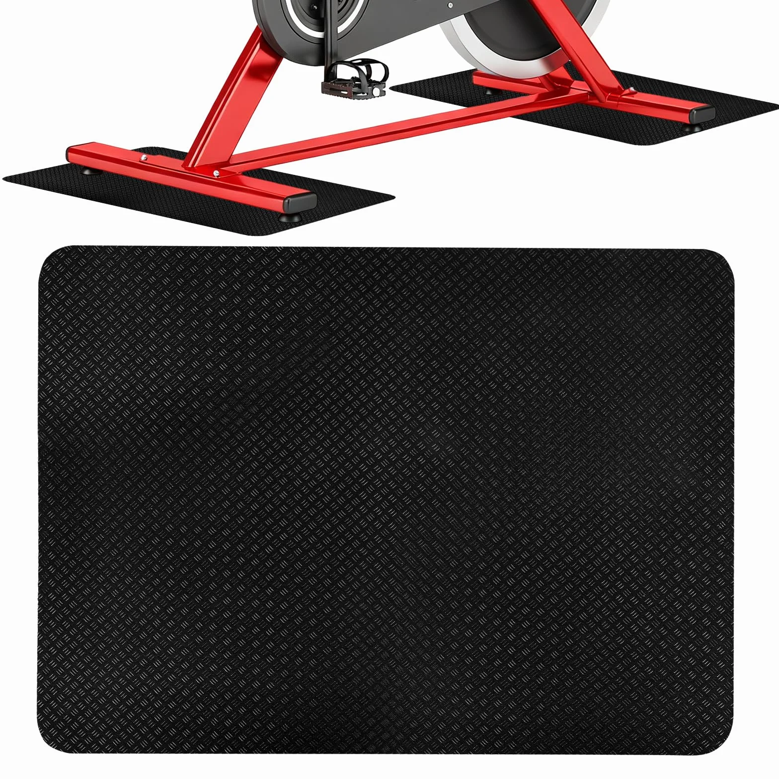 Mata ochronna na podłogę, do fitnessu, grubość 3 mm, mata sportowa, antypoślizgowa, do fitnessu, domowej siłowni i jogi, do użytku domowego i sprzętu sportowego (60 x 43 x 0,3 cm)
