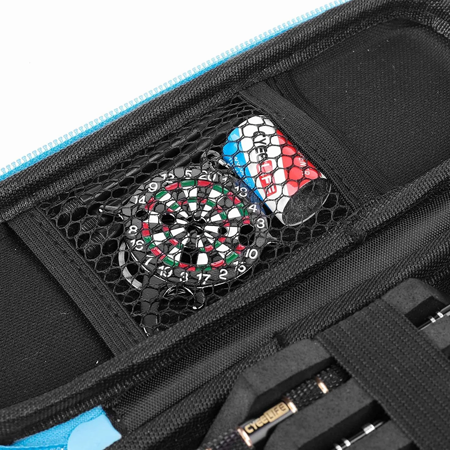CyeeLife Etui do przenoszenia rzutek ze stali i miękkiego zestawu rzutek, uchwyt na portfel