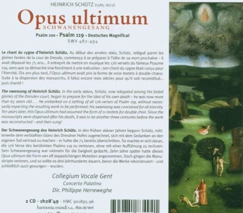 Opus Ultimum Herreweghe Collegium Vocale Gent