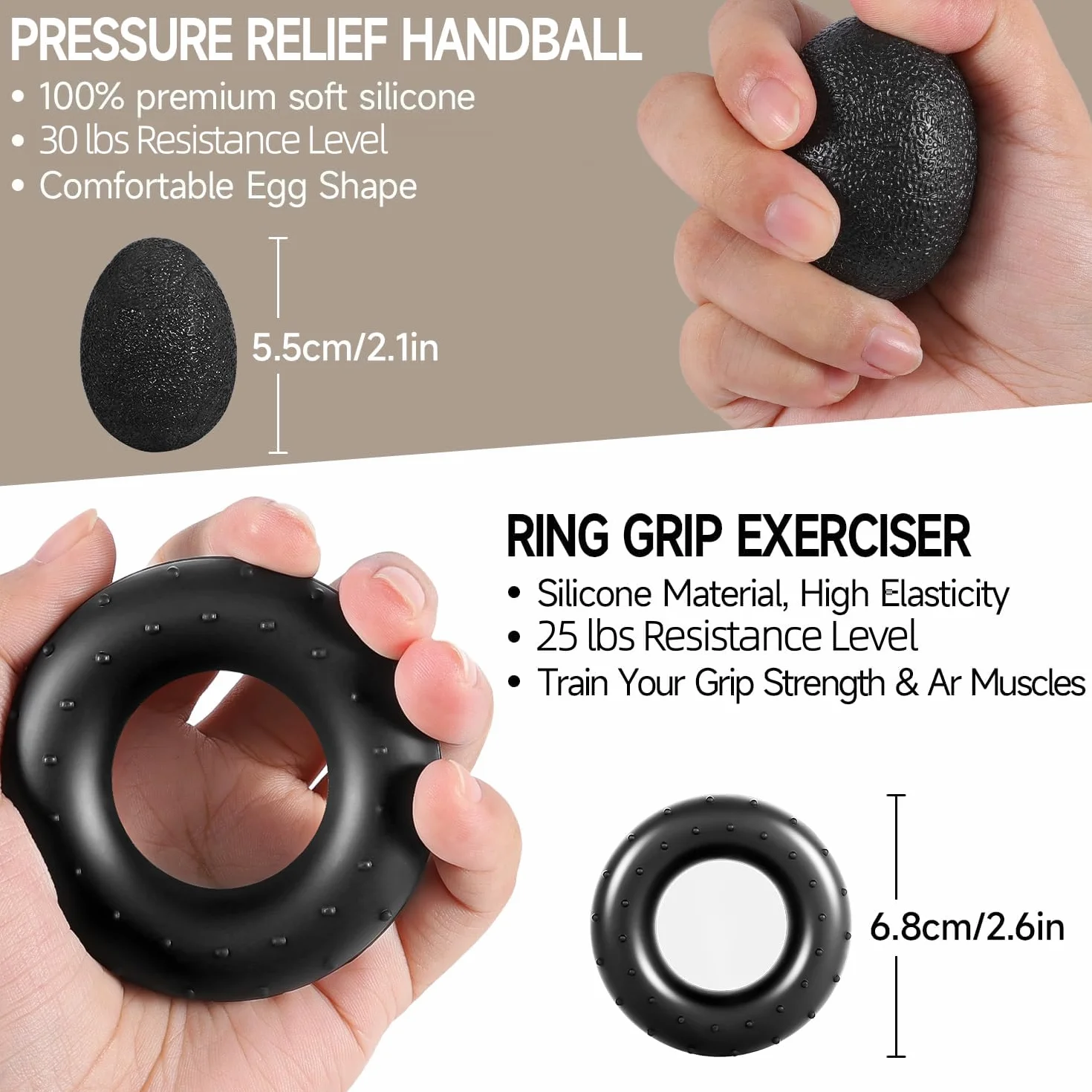 flintronic Zestaw do treningu rąk, trener przedramion z wbudowaną funkcją liczenia, regulowany opór 5-60 kg, trener palców do fitnessu, wspinaczki, treningu siłowego, rehabilitacji dłoni