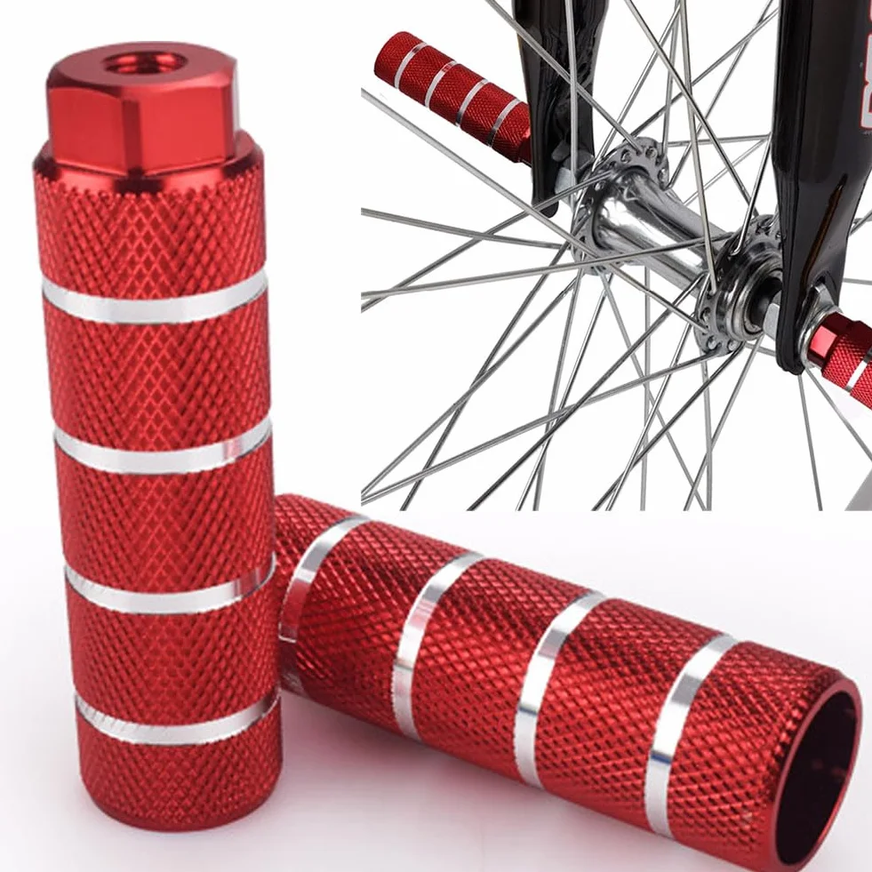 nożny, 2 sztuki, kołki rowerowe, stop aluminium, antypoślizgowe pegi rowerowe, akcesoria BMX dla dorosłych
