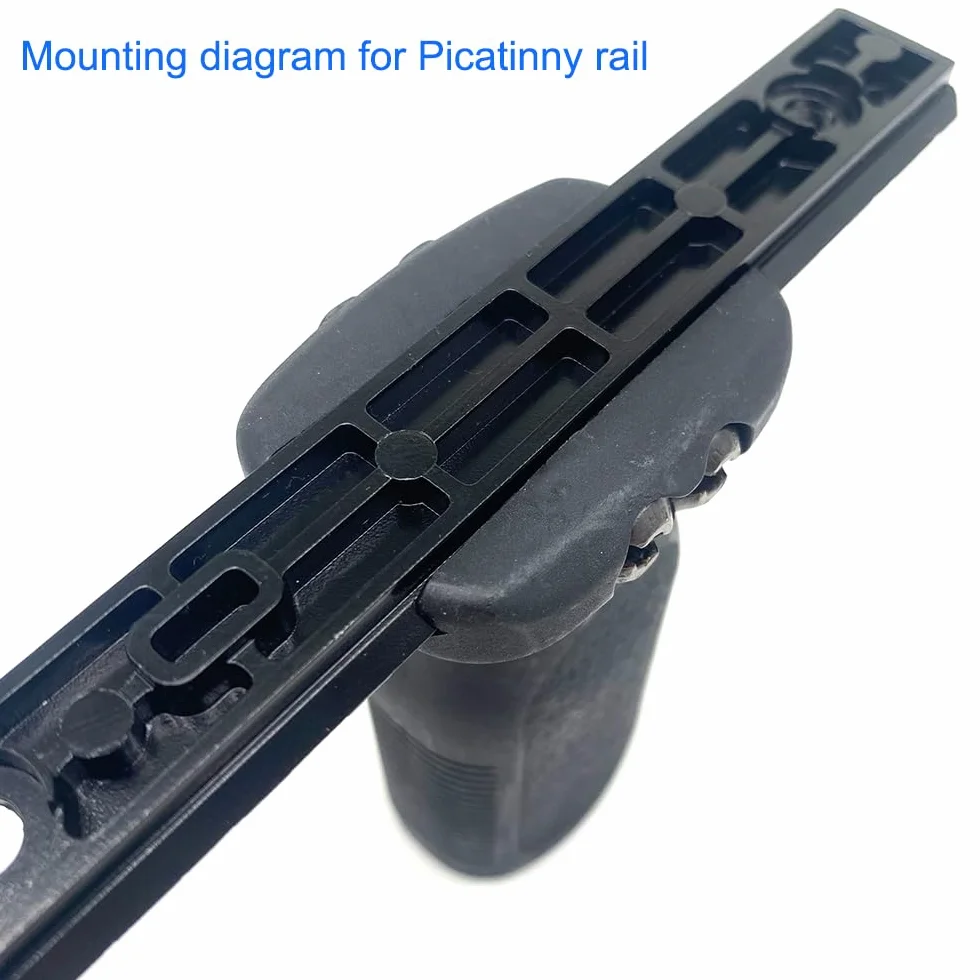 Przedni uchwyt do szyny taktycznej; przedni nylonowy uchwyt RVG pionowy uchwyt do Airsoft, do systemu szyn Picatinny 20 mm
