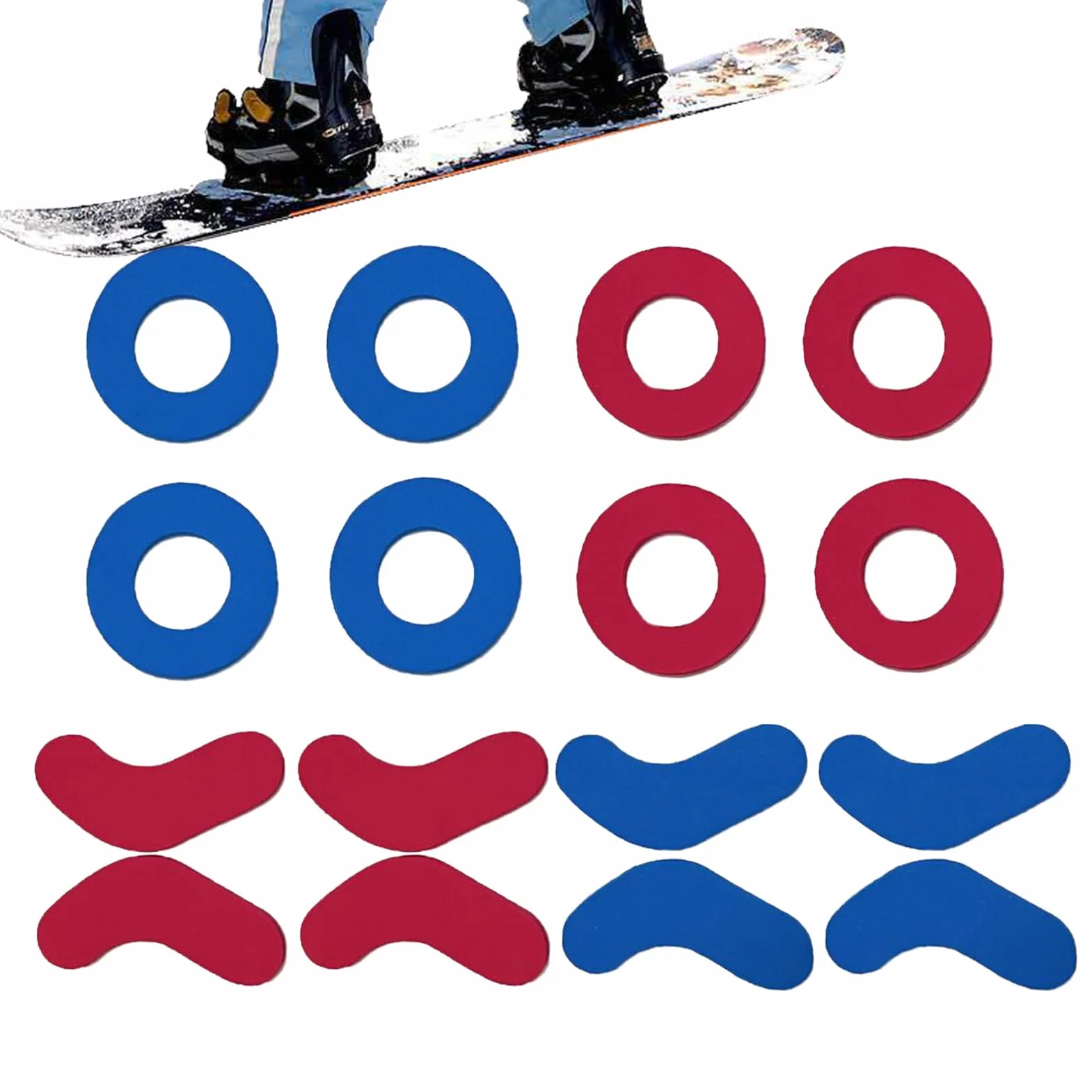 16 nakładek na buty narciarskie, snowboardowe, samoprzylepne wkładki piankowe, miękkie wkładki z pianki EVA, do nart samoprzylepnych, zmniejszają podnoszenie pięty i ból